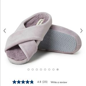 Dearfoam Crisscross Molded Footbed Slipper